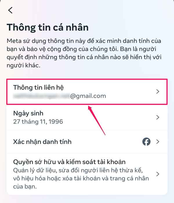 Cách thêm email vào Facebook - bước 7