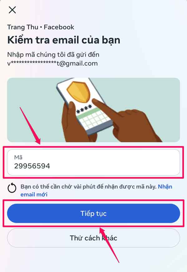 Cách xoá email chính trên Facebook bằng điện thoại - bước 7