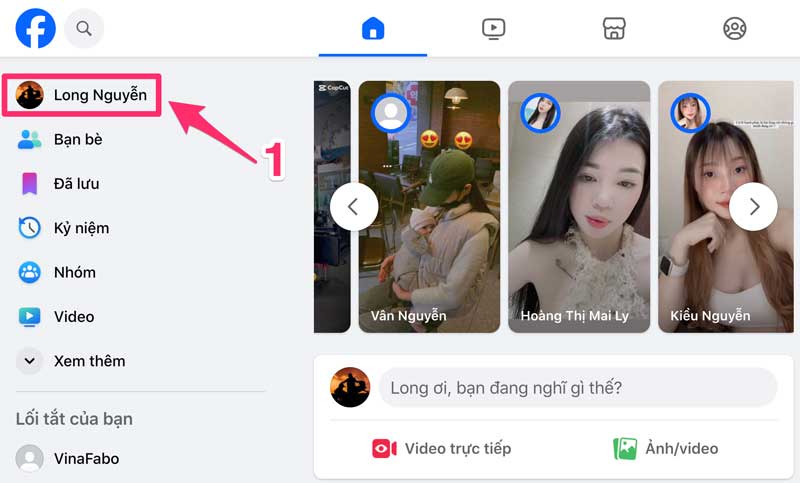 Lấy link Facebook của mình trên máy tính