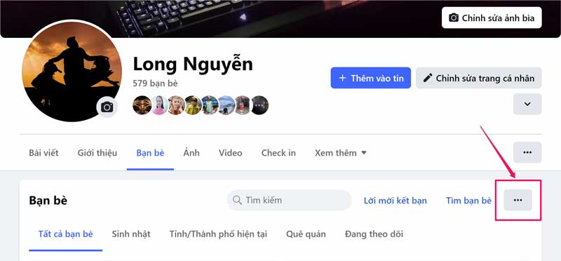 Cách ẩn người mình đang theo dõi trên Facebook bằng máy tính - bước 5