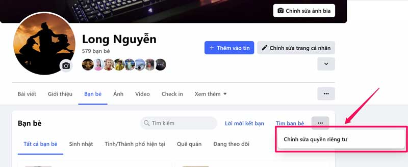 Cách ẩn người mình đang theo dõi trên Facebook bằng máy tính - bước 6