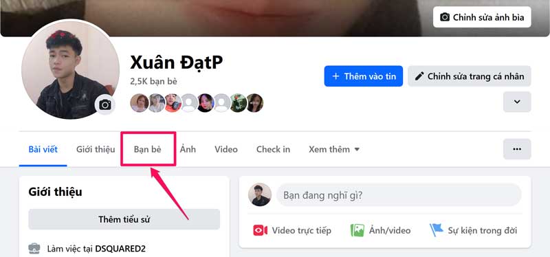 Cách xem ai đang theo dõi mình trên Facebook bằng máy tính - bước 4