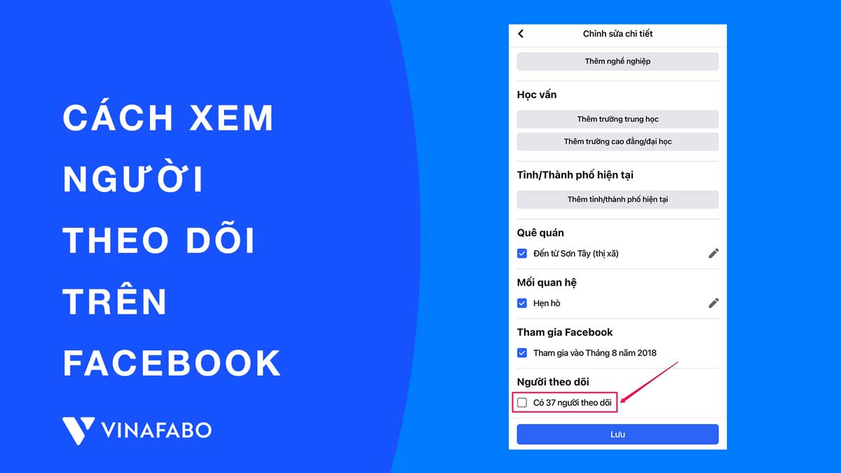 Cách xem người theo dõi trên Facebook