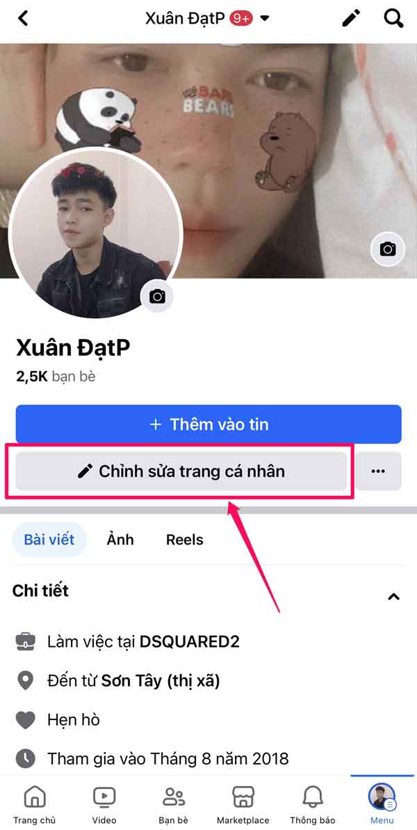 Cách xem số người theo dõi mình trên Facebook bằng điện thoại - bước 4