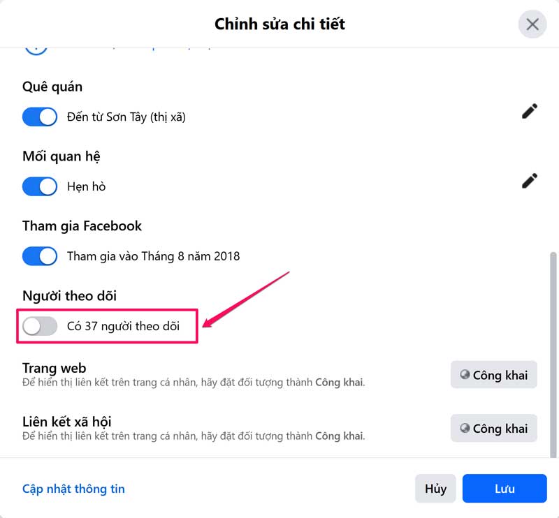 Cách xem số người theo dõi mình trên Facebook bằng máy tính - bước 6